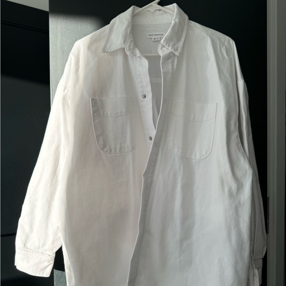 Brand new Good American Oversized Shacket in 00/0, White - Picture 4 of 6
